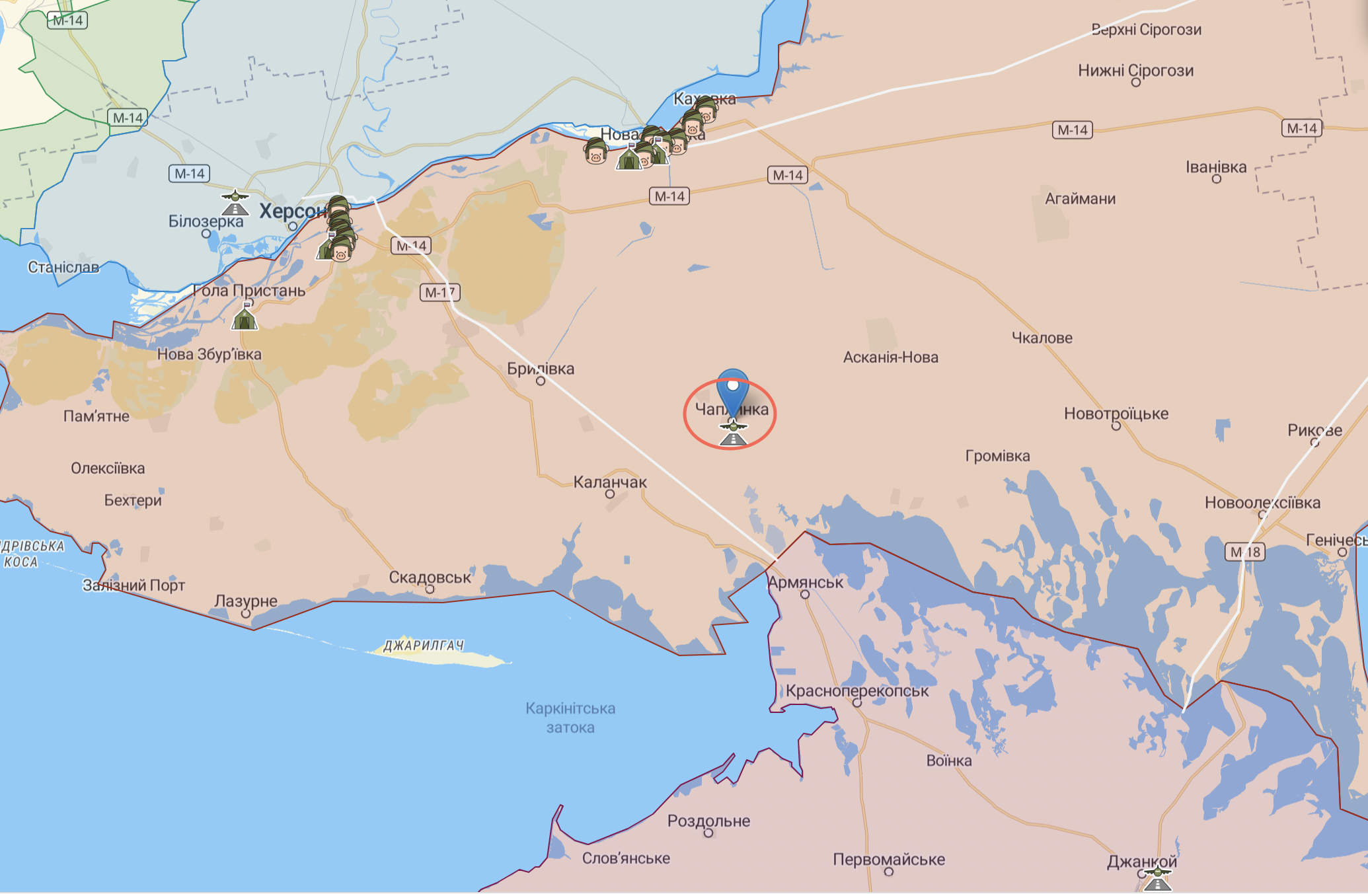 Вибухало три години. У Чаплинці завдали потужного удару по росіянах, - Херсонська облрада